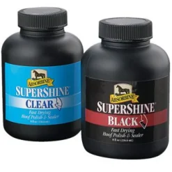 Absorbine Supershine Hoof Polish - Clear or Black