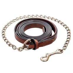 ADT Premium Leather Lead Line + Chain