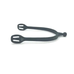 AJR Sport Matte Black Round End Spurs