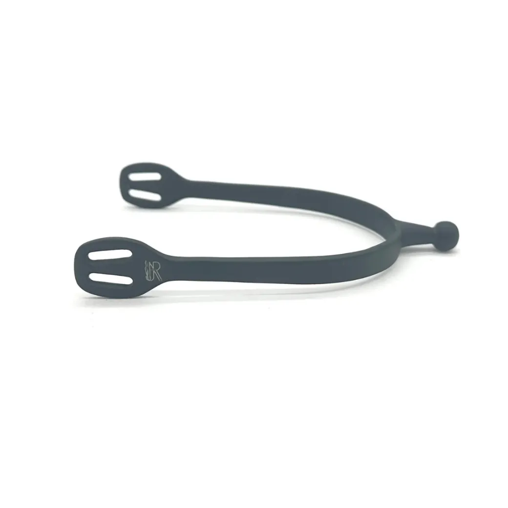 AJR Sport Matte Black Round End Spurs
