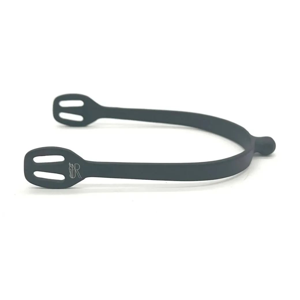 AJR Sport Matte Black Round End Spurs