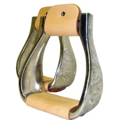 Aluminum Engraved Roping Stirrups