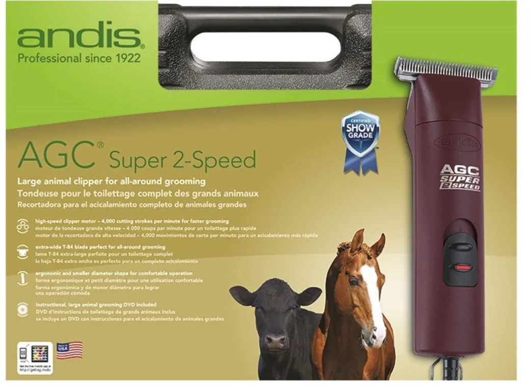 Andis AGC Super 2 Speed Clipper with T-84 blade