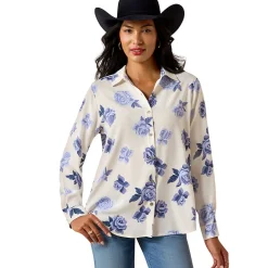 Ariat Homestyle Roses Are Blue Shirt