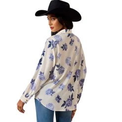 Ariat Homestyle Roses Are Blue Shirt