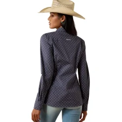 Ariat Kirby Ombre Blue Horseshoe Shirt