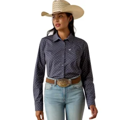 Ariat Kirby Ombre Blue Horseshoe Shirt