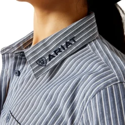 Ariat Kirby Stretch Dress Blue Stripe Shirt