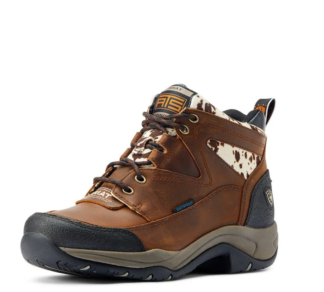 Ariat Terrain Cow Print Waterproof Boots