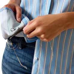Ariat VentTEK LS Shirt | Blissful Blue Stripe