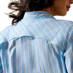 Ariat VentTEK LS Shirt | Blissful Blue Stripe