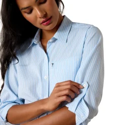 Ariat VentTEK LS Shirt | Nantucket Breeze Stripe