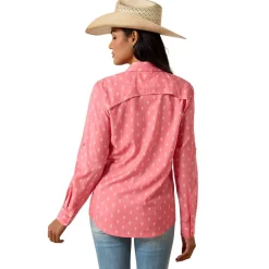 Ariat VentTEK LS Shirt | Sunkissed Coral Print