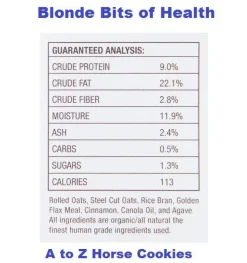A to Z Horse Cookies Original and Blonde Bits