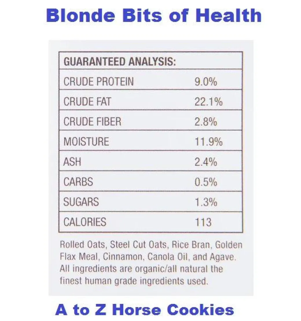 A to Z Horse Cookies Original and Blonde Bits