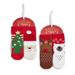 Baby Mismatched Christmas Socks