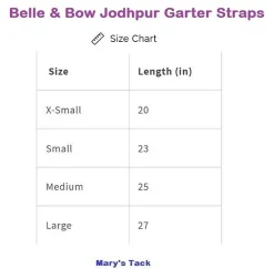 Belle & Bow Jodhpur Garter Straps