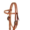 Berlin Cowboy Culture Big Copper Brow Headstall, Heavy Oil
