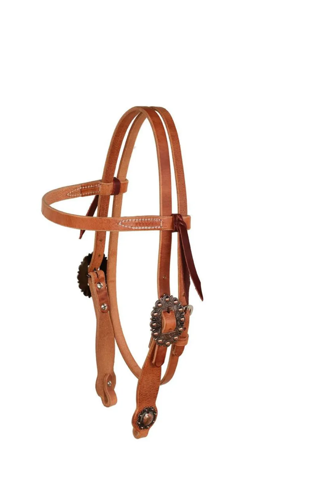 Berlin Cowboy Culture Big Copper Brow Headstall, Heavy Oil