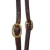 Berlin Custom Leather Slide Ear Headstall - Snaps at bit ends