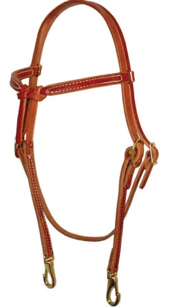 Berlin Knot Brow Headstall With Snaps