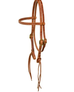 Berlin Leather Rattlesnake Brow Headstall