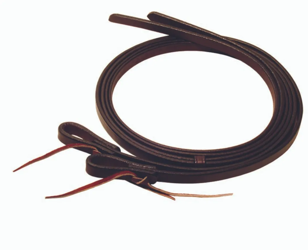 Berlin Leather Split Reins with Water Loops