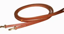 Berlin Leather Split Reins with Snaps