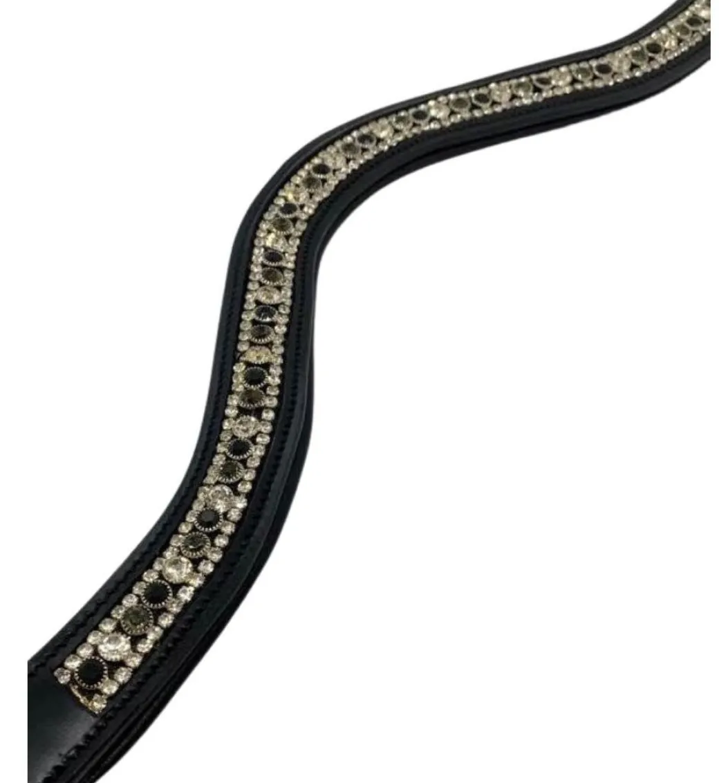 Black Oak Cameo Curved Browband