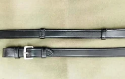 Black Oak Dressage Reins with Stops