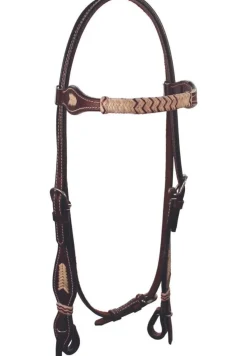BLR Chevron Rawhide Brow Headstall