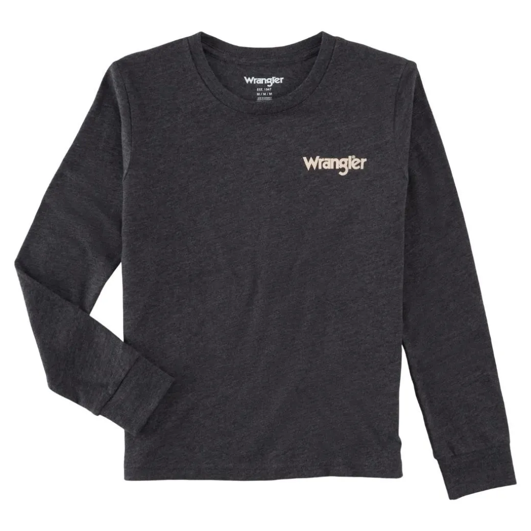 Boys Wrangler Silhouette Horse Tee Long Sleeve