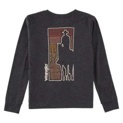 Boys Wrangler Silhouette Horse Tee Long Sleeve