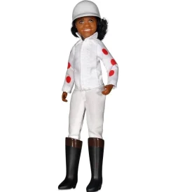 Breyer Cheryl White Jockey, Horse, Book Set