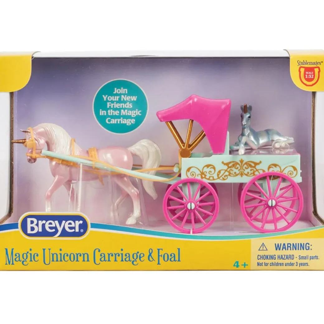Breyer Unicorn Magic Carriage & Foal Playset