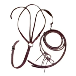 Buckaroo Leather German Martingale with Split Reins