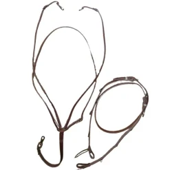 Buckaroo Leather German Martingale with Single Rein