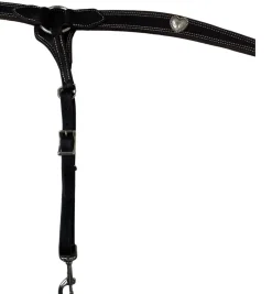 Buckaroo Leather Heart Concho Breast Collar