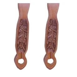 Buckaroo Leather Slobber Straps with Tooling