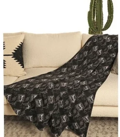 Bull Rider Aztec Jacquard Berber Blanket