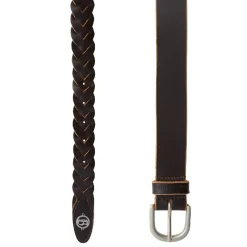 B Vertigo Braided Leather Belt