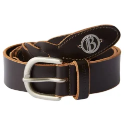 B Vertigo Braided Leather Belt