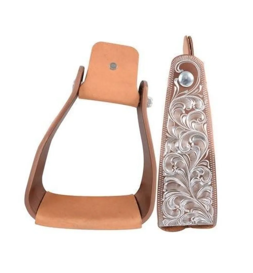 Cashel Engraved Slanted Stirrups