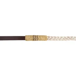 Cashel Flat Braid Roping Rein Rawhide Buttons