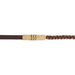 Cashel Flat Braid Roping Rein Rawhide Buttons