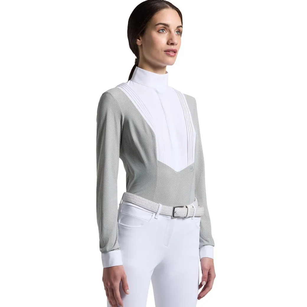 Cavalleria Toscana American LS Perforated Show Shirt