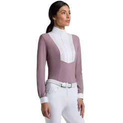 Cavalleria Toscana American LS Show Shirt | Grape Shake