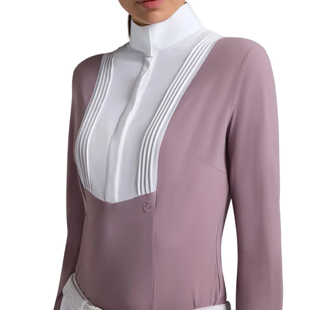 Cavalleria Toscana American LS Show Shirt | Grape Shake