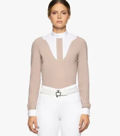 Cavalleria Toscana Bib Insert Competition Shirt Long Sleeve