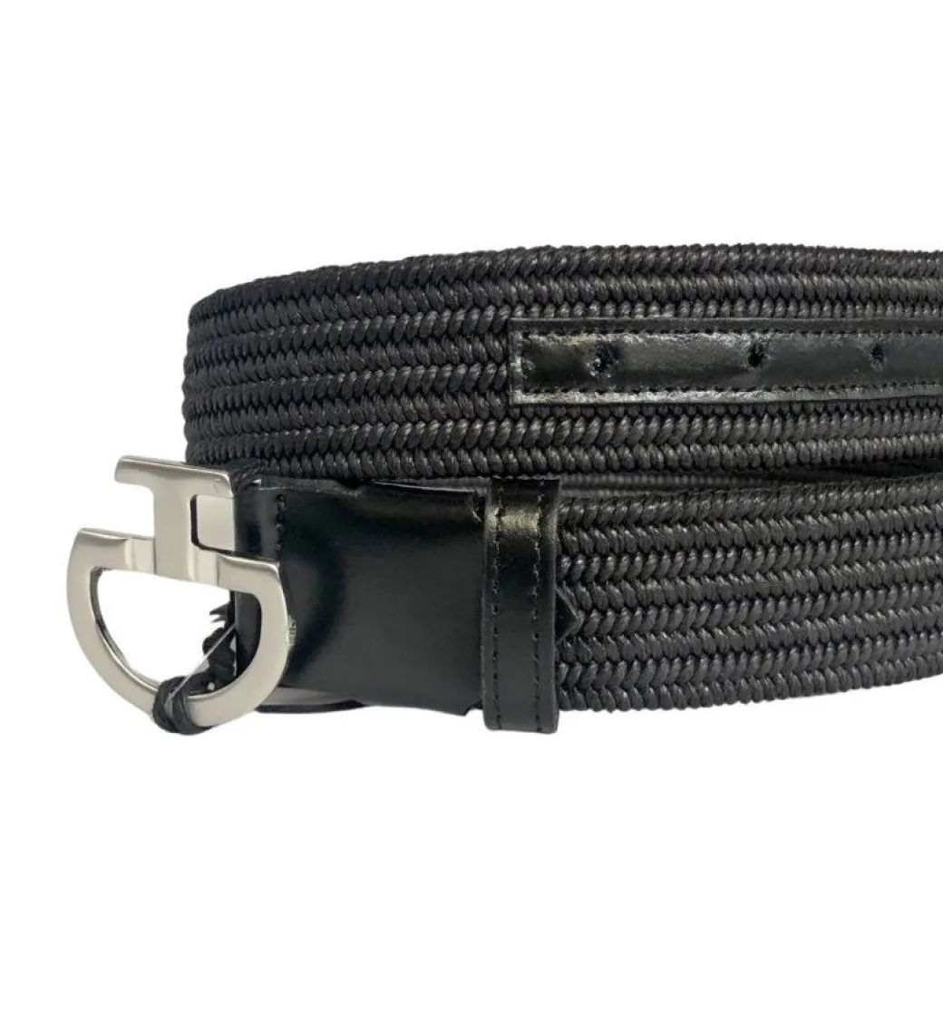 Cavalleria Toscana Elastic CT Clasp Belt Leather Trim